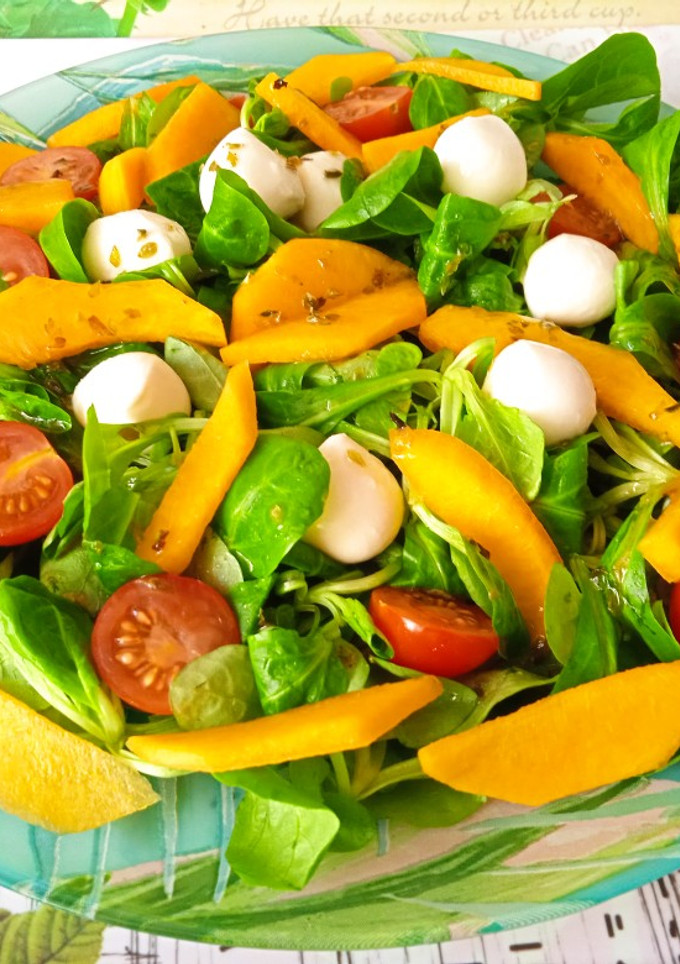 Una foto de Ensalada de melocotón