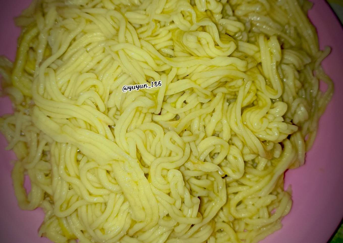 Mie Bayam Home Made