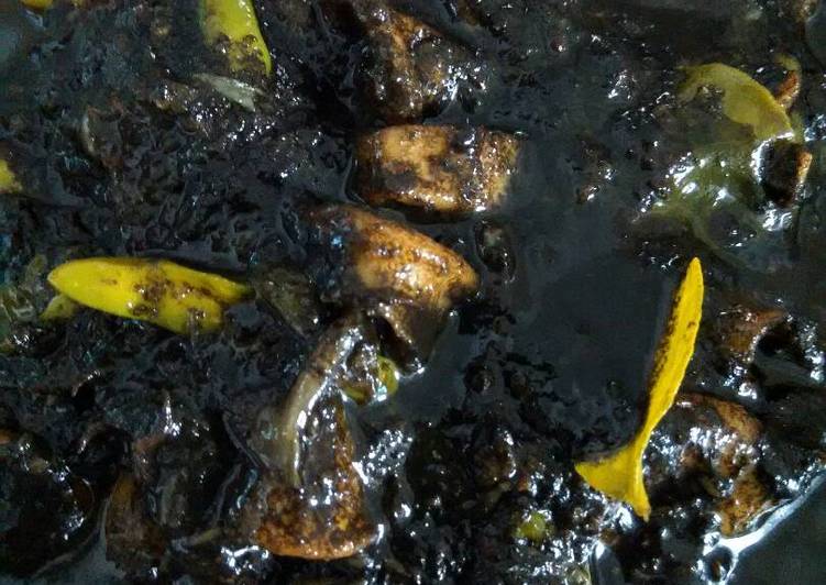 Resep Spicy loligo spp Black sweet (cumi pedas hitam manis) Lezat