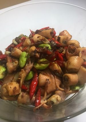 Foto resep Oseng Cumi Pete