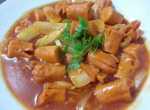 Foto resep Sweet and Sour Sausages