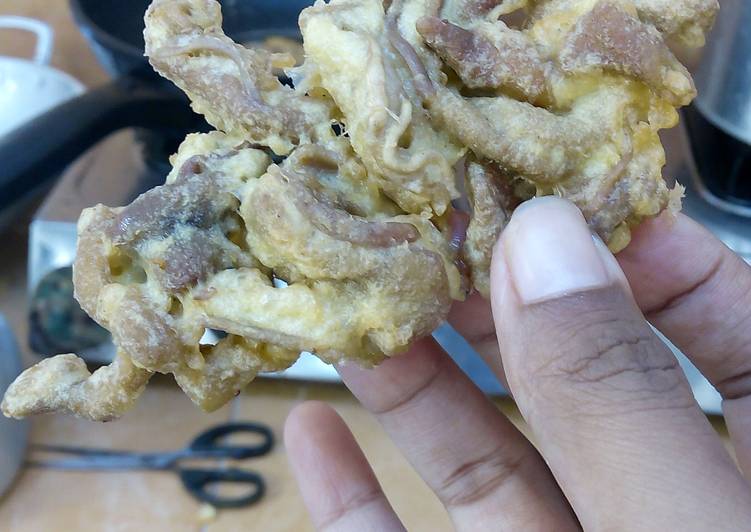 Gampangnya Membuat Usus Ayam Goreng Telor Paling Enak