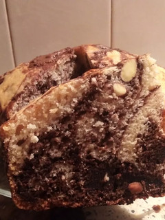 Una foto de Bizcochuelo mixto de vainilla y chocolate vegano 🌱