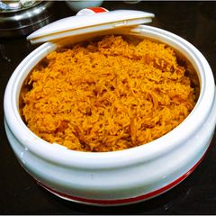 A picture of Sindhi Style Brown Rice/Bhugga Chawal.