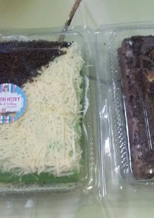 Foto resep Brownies Kukus Pandan