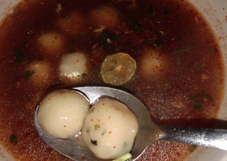 Cara Buat Baso aci kuah Yang Enak