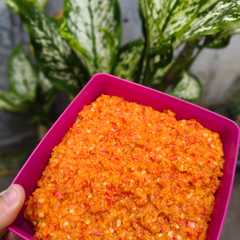 A picture of Bumbu dasar merah.