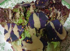 Gambar Salad Purple Lettuce & Ubi Keledek Ungu