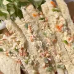 Vegetable Cream Cheese Sandwich (No Cook)-レシピのメイン写真