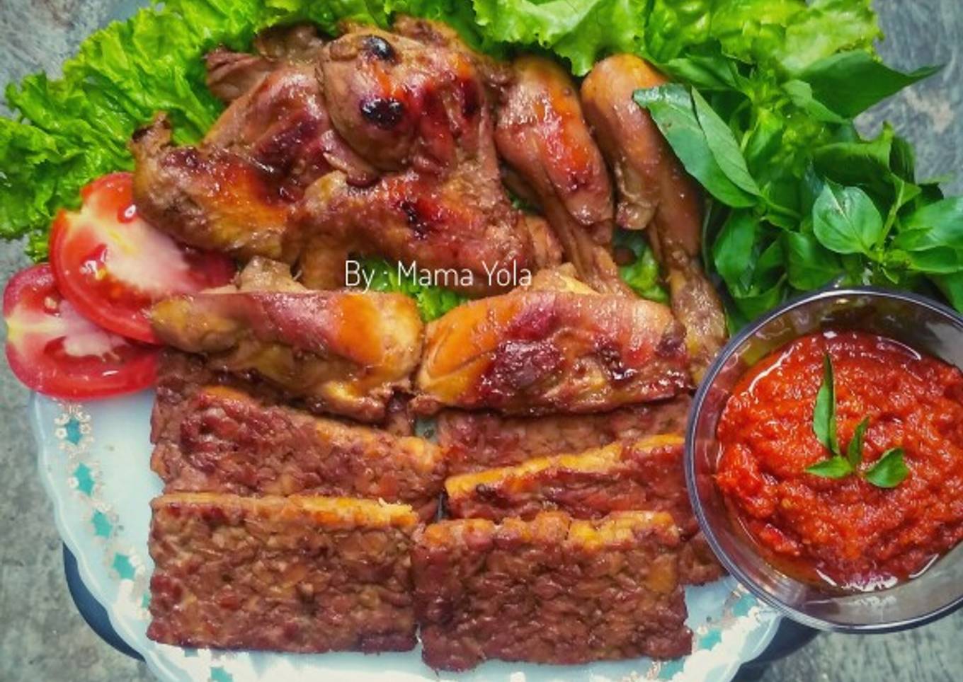 Ayam & Tempe Bacem (Panggang)