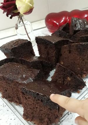 عکسی از دستور کیک شکلاتی خیس ترکیه