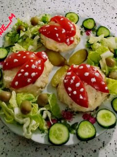 عکسی از دستور سالاد اولویه کفشدوزک 🐞🐞