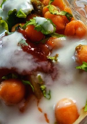 A picture of Mix Chana Chaat.