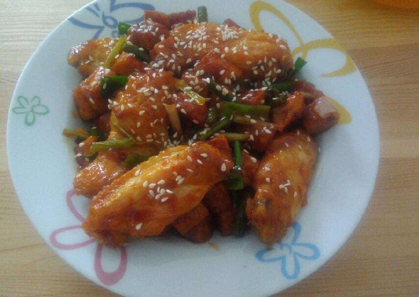 Sayap ayam saus manis pedas