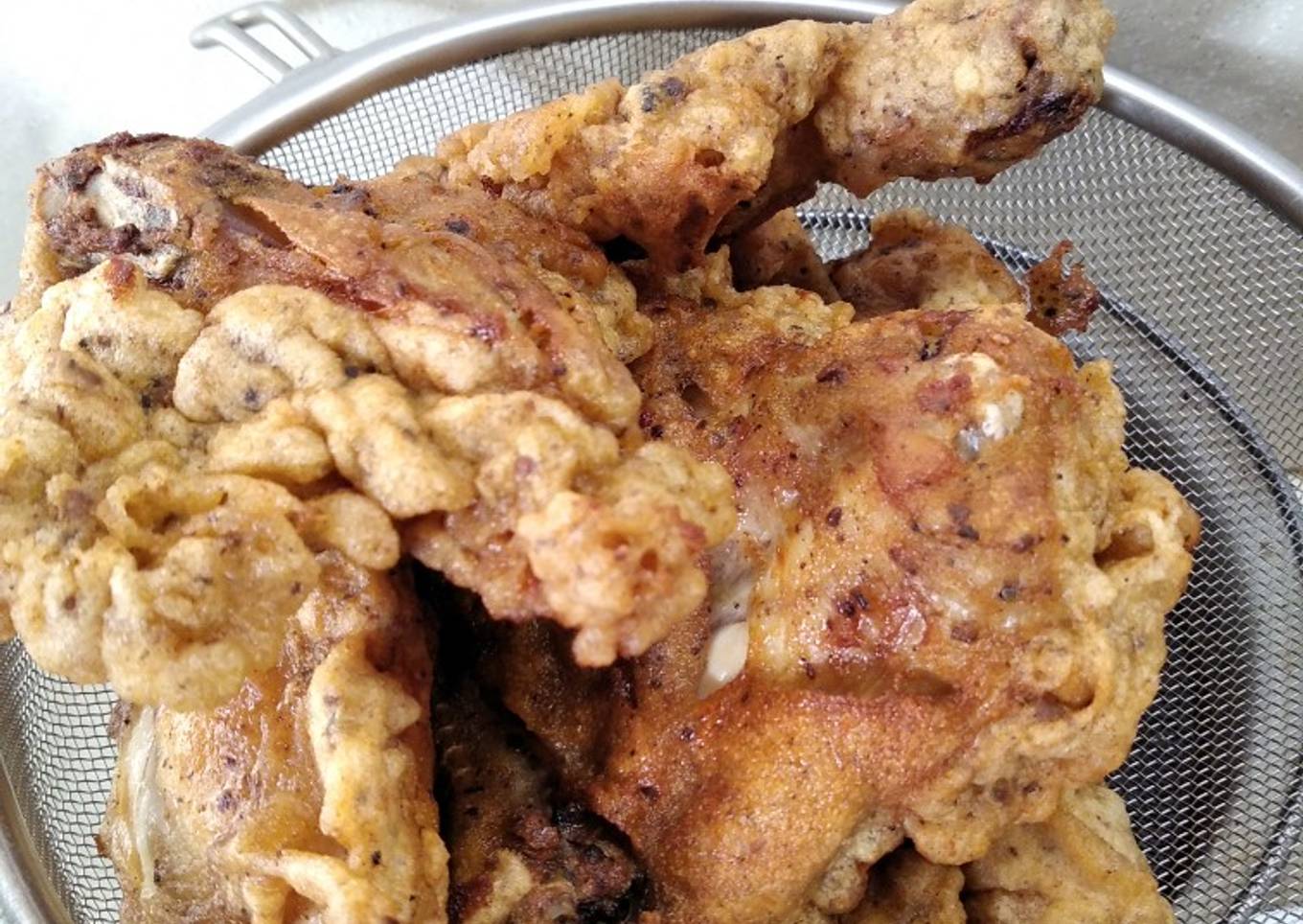 Korean fried chicken, street style - sijang tongdak