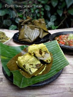 Foto resep Pepes Tahu Jamur Tiram isi Telur