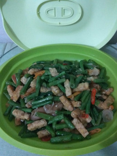 Foto resep Tumis kacang panjang-tempe