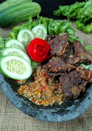 Foto resep Paru Goreng Sambel Korek #week41
