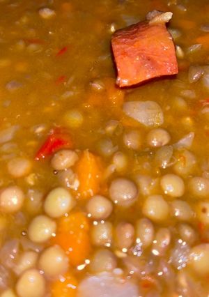 Una foto de Lentejas con chorizo Thermomix