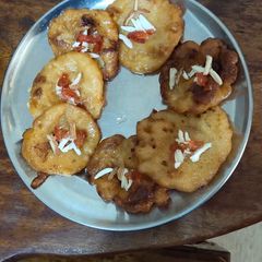 A picture of Rajasthani Rabri Malpua.