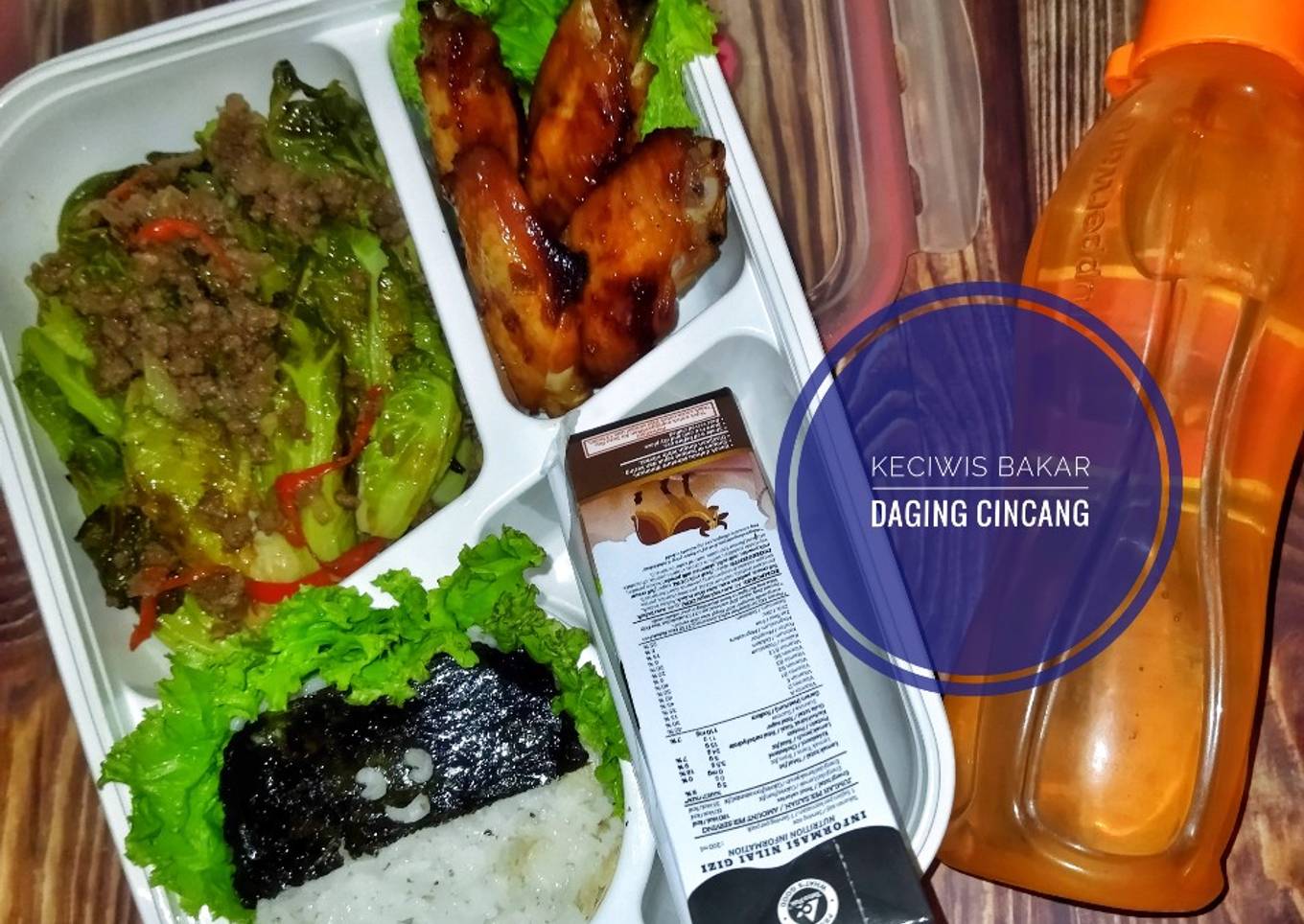 410. 🥬Keciwis Bakar Daging Cincang (Menu Bekal)