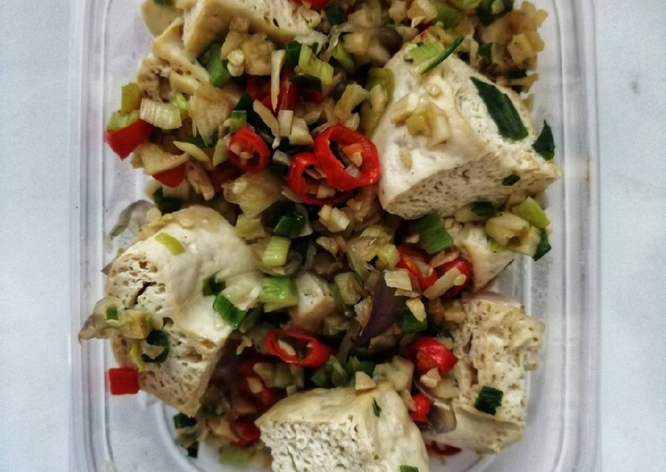 Tahu Cabe Garam tanpa minyak