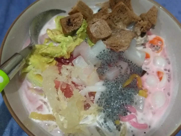 Langkah Mudah untuk Membuat Resep Es campur suka suka anti gemuk 😍 yang Lezat Anti Ribet, Mantap