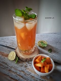 A picture of Mango iced tea.