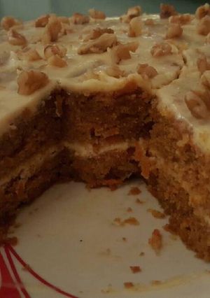 Una foto de Torta de zanahoria