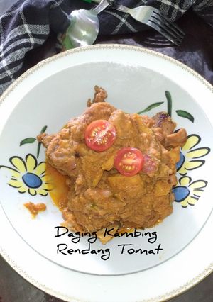 Foto resep Daging Kambing Rendang Tomat