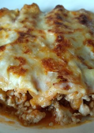 Una foto de Canelones de carne picada