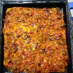 A picture of Homemade pizza 🍕.