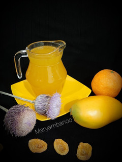 عکسی از دستور شربت زردآلو و انبه