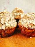 Banana muffins con tre ingredienti