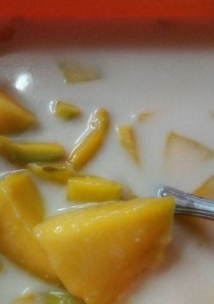 Foto resep Es kwini santan homemade