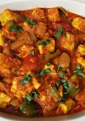 A picture of Paneer-do-pyaaza.