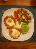 Oeuf au plat dans son nid de patate douce
