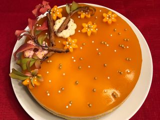 Three Layers No-Bake Pumpkin 🎃 Cheesecake