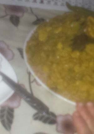 صورة لوصفة كسكس تقليدي باللحم رأس والفول اليابس والبصل الأحمر ديال جدودنا 😚