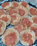 Pizzetitas de Berenjenas con salsa