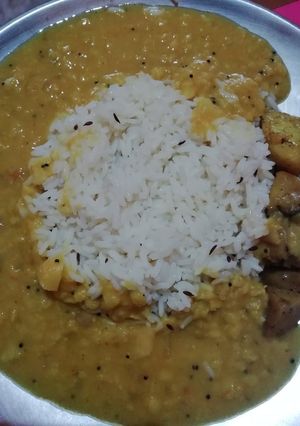 A picture of Daal rice.