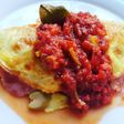 Omelette de jamón y queso