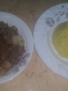 صورة لوصفة كباب حله بالبطاطس وارز اصفر