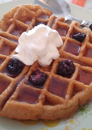 A picture of Almond Flour Waffles or Pancakes – Keto & Low Carb.