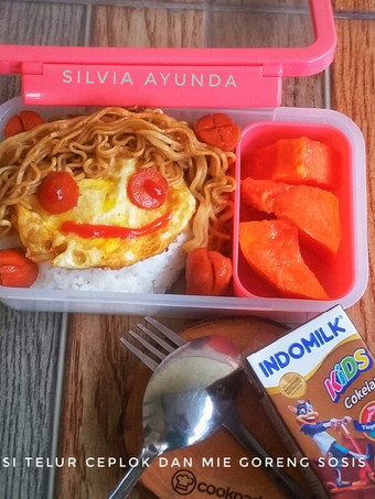 Resep Nasi Telur Ceplok Dan Mie Goreng Sosis Bunda Pasti Bisa