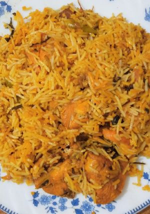 A picture of Chicken Deghi Biryani.
