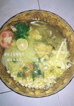 Foto resep Soto Ayam gapake ayam alias soto tulang