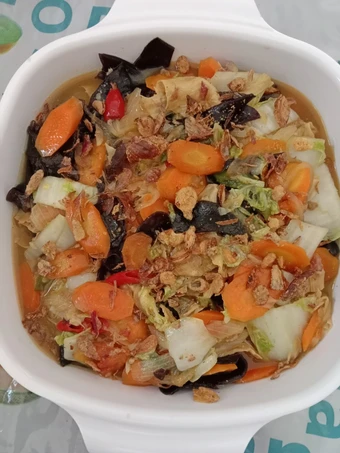 Langkah Gampang Menyiapkan Resep Tumis Sayur Sehat (Sawi putih, wortel, jamur dan kembang tahu) yang Lezat Anti Ribet, Sempurna