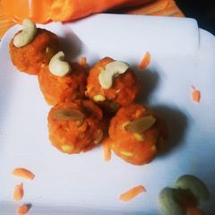 Kesar Carrot Ladoo A picture of Kesar Carrot Ladoo.