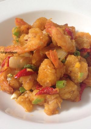 Foto resep Udang telur asin